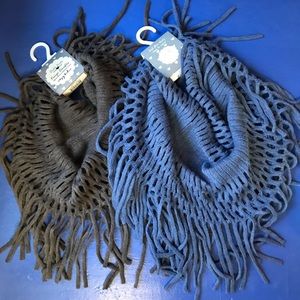 Infinity spring summer Scarfs Open Weave set of 2